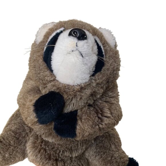 Vintage Dakin Animal Hand Puppets Raccoon Wolf Owl Koala Country Critters Pig - Picture 15 of 16